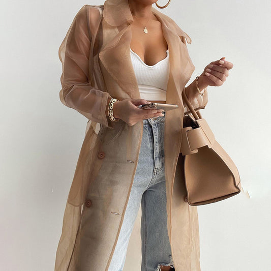 Sheer Light Weight Trenchcoat