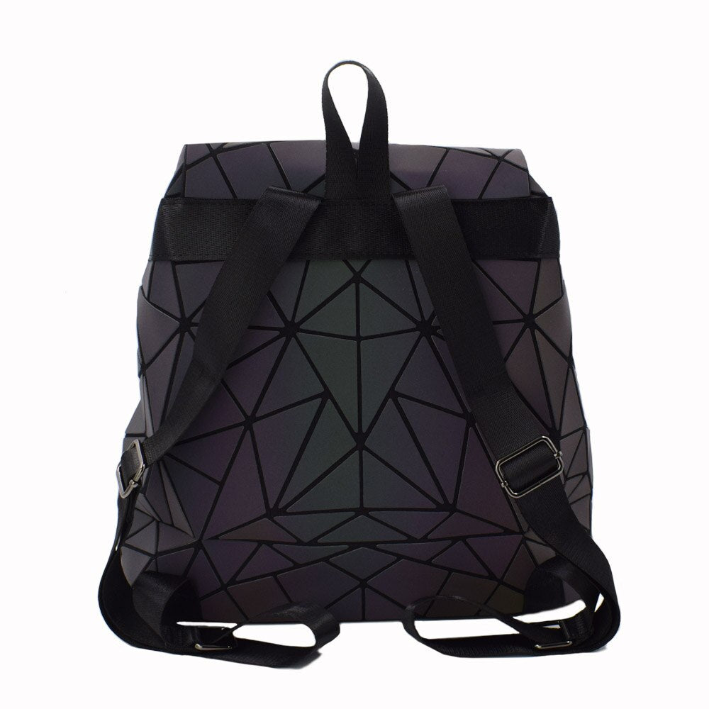 Women Luminous Hologram Backpack Shoulder Bag