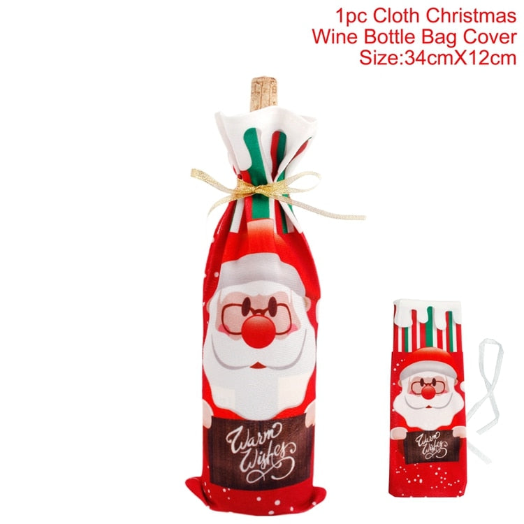 Christmas Wine Bottle Cover