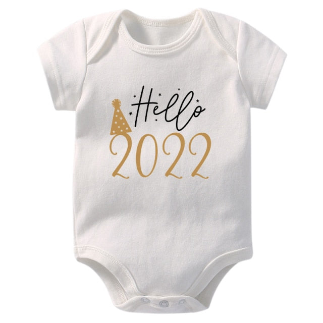 Newborn Baby Bodysuit Hello 2022