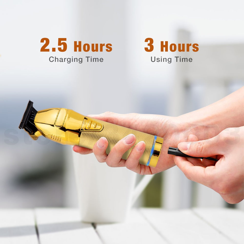 Gold Electric Cordless Clippers