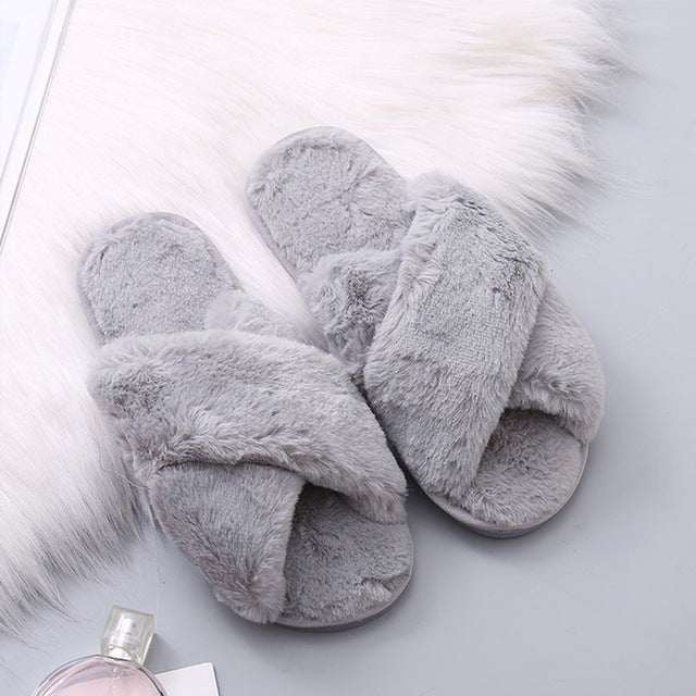 Women's Faux Fur Slippers