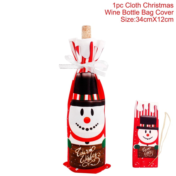 Christmas Wine Bottle Cover