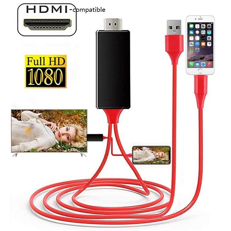 1080P HDTV Cable TV Digital AV Adapter for iPhone