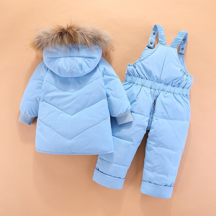 Winter Toddler Hooded Snowsuit