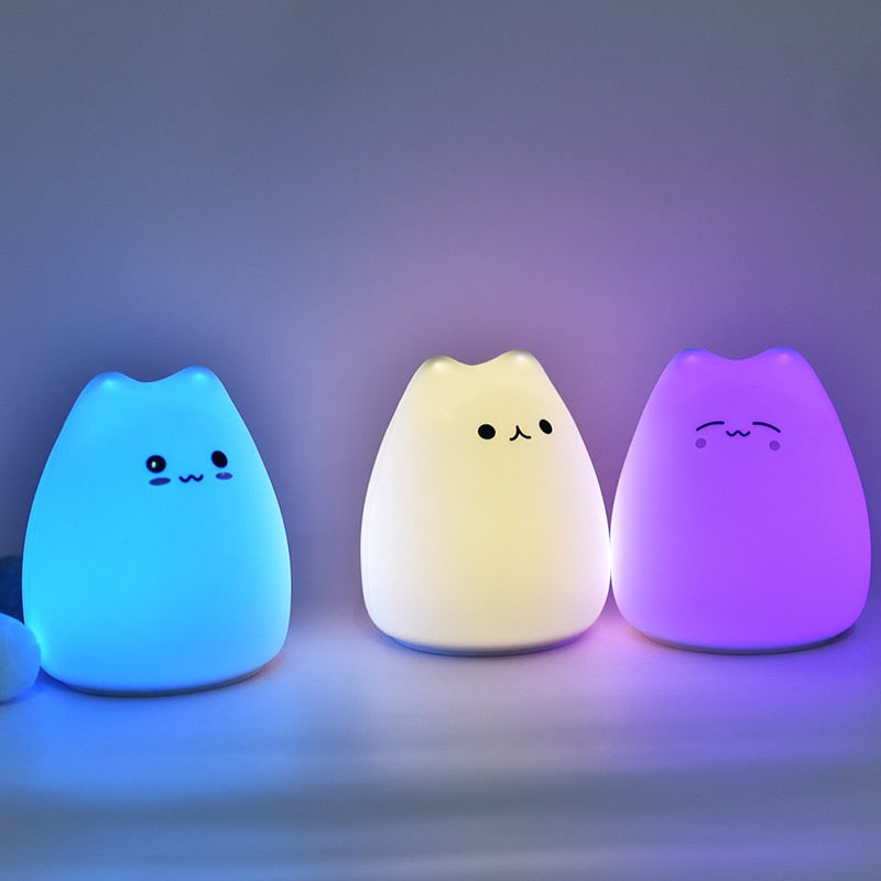 Cute LED Kitty Night Light