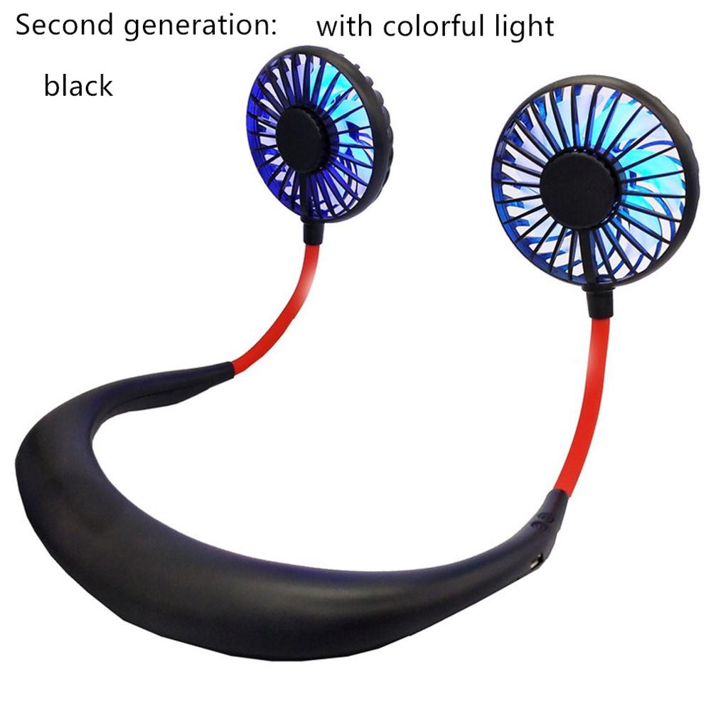 Mini Double Wind Neckband Fan