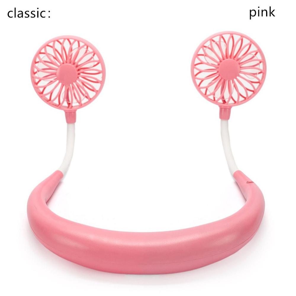 Mini Double Wind Neckband Fan