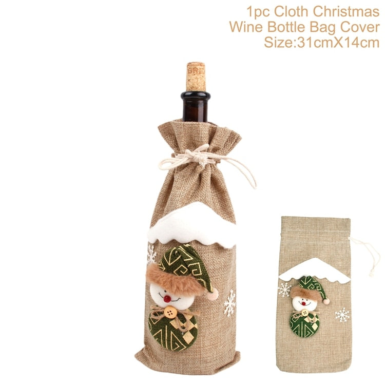 Christmas Wine Bottle Cover