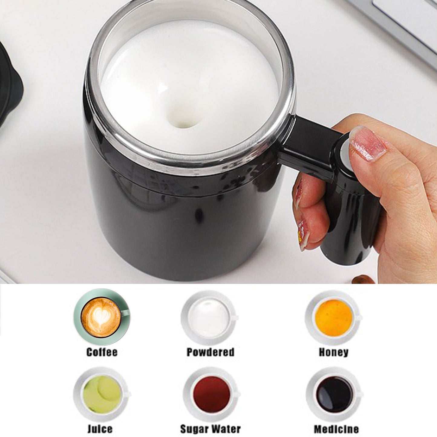 Automatic Stir Coffee Cup