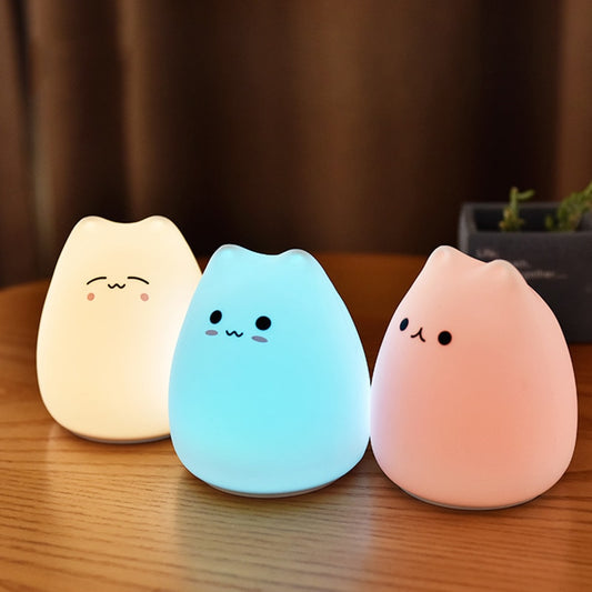 Cute LED Kitty Night Light