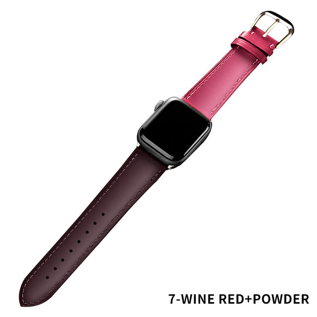 Leather Band Strap For Apple Watch