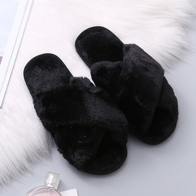 Women's Faux Fur Slippers