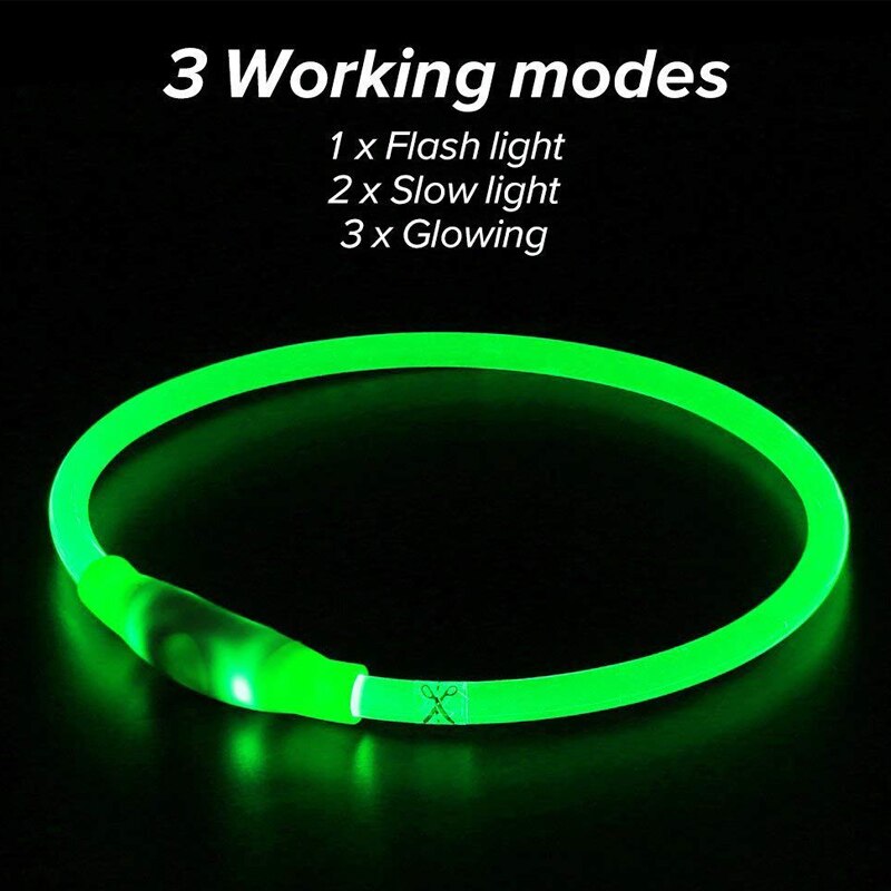 LED Usb Charging Dog Collar