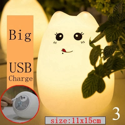 Cute LED Kitty Night Light