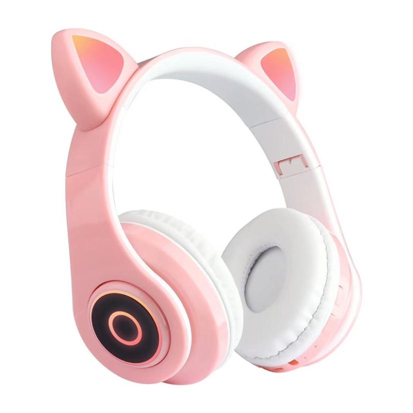 LED Cat Ear Noise Cancelling Bluetooth Headphones