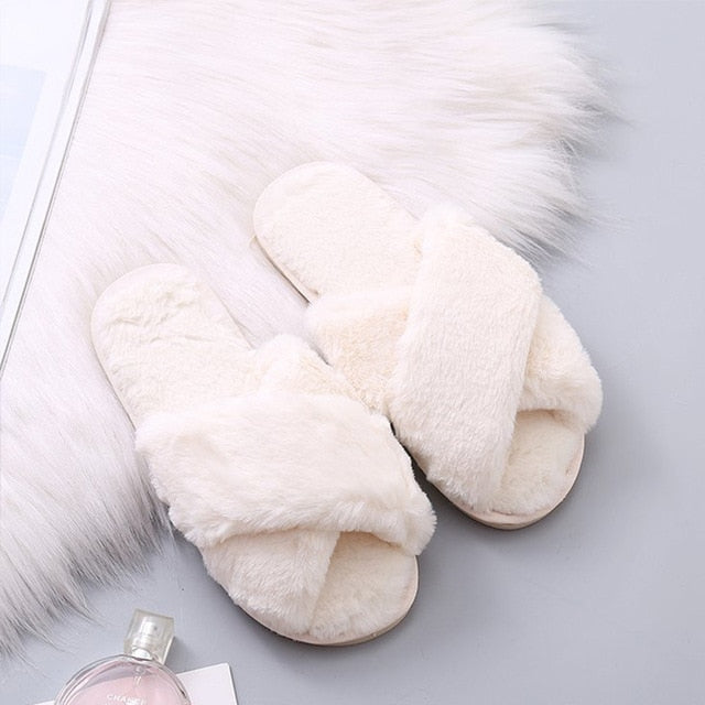 Women's Faux Fur Slippers