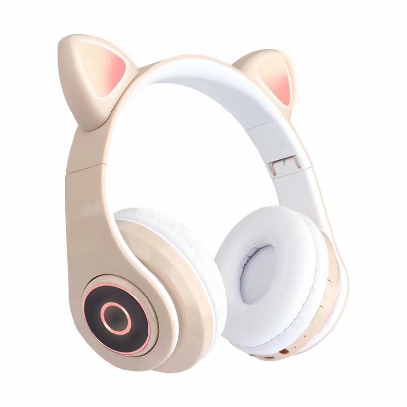 LED Cat Ear Noise Cancelling Bluetooth Headphones