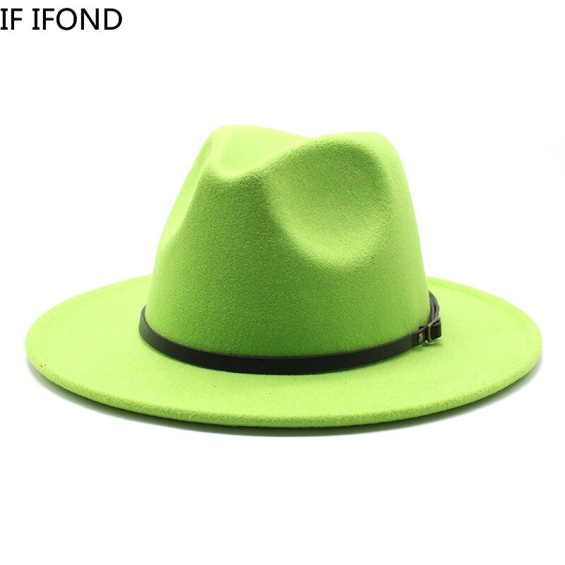 Multicolor Wool Fedora Hats