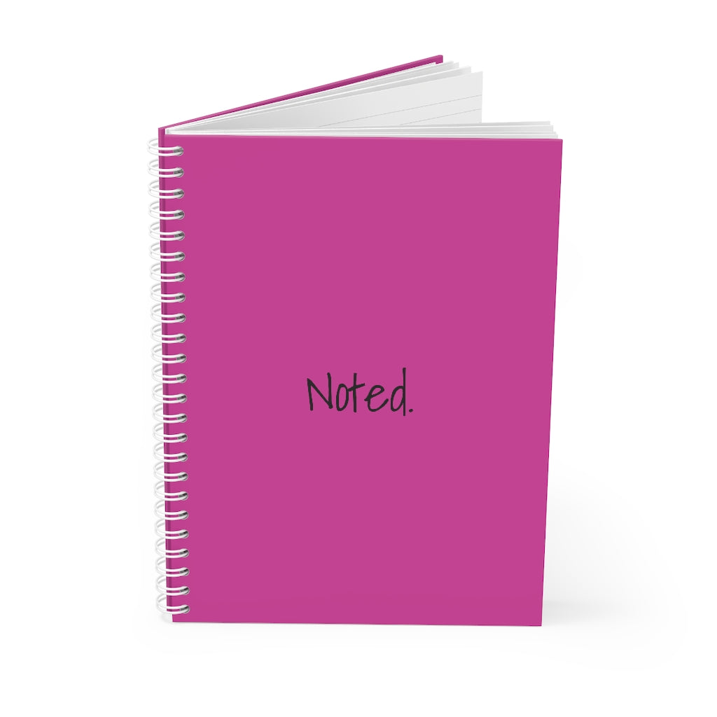 “Noted” Spiral Notebook