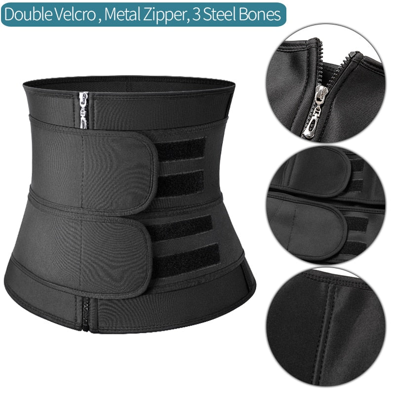 Steel Boned Waist Trainer Women Belly Shaping Trimmer Belt