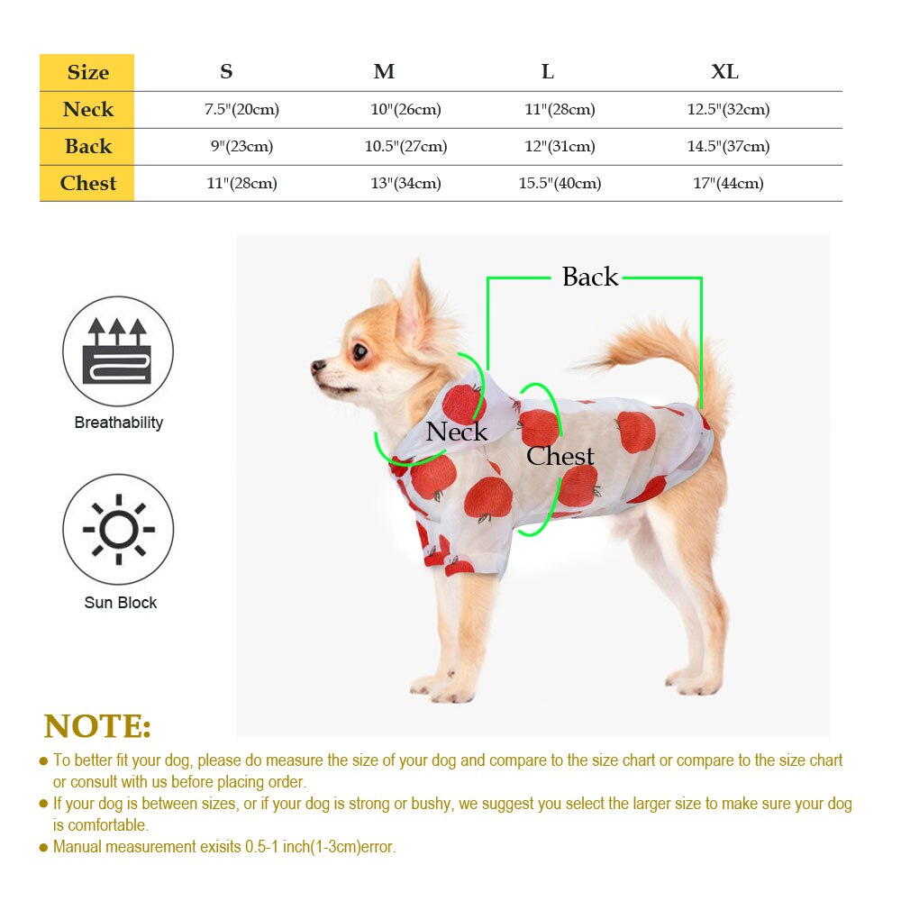 Small Pet Raincoat / Sun-proof Clothing