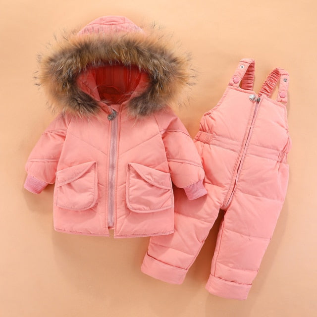 Winter Toddler Hooded Snowsuit