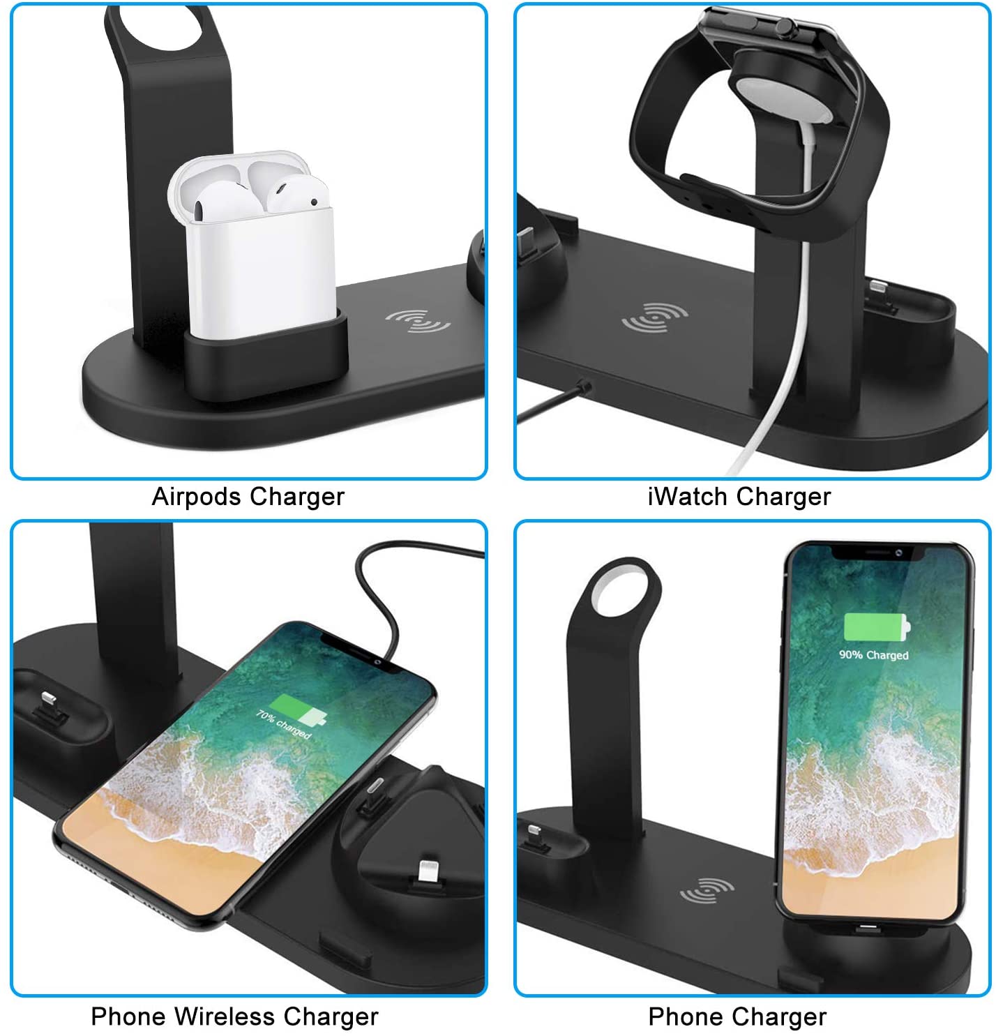 5 in 1 Wireless Charger Station