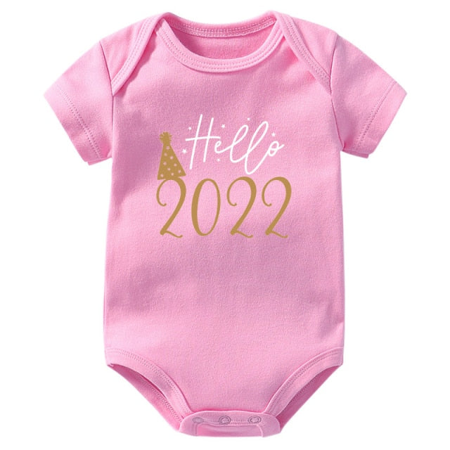 Newborn Baby Bodysuit Hello 2022