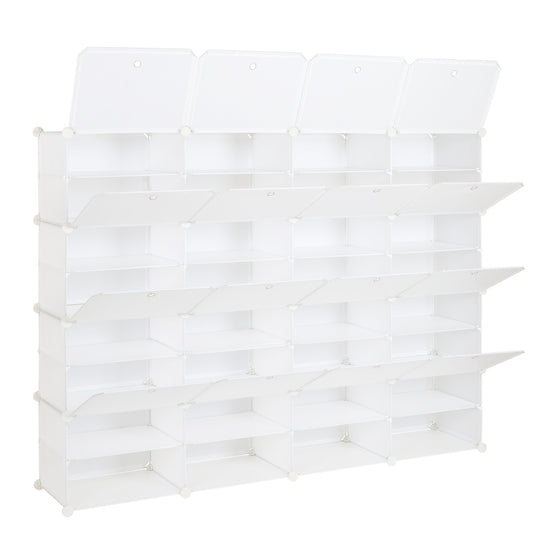 8-Tier Portable 64 Pair Shoe Rack