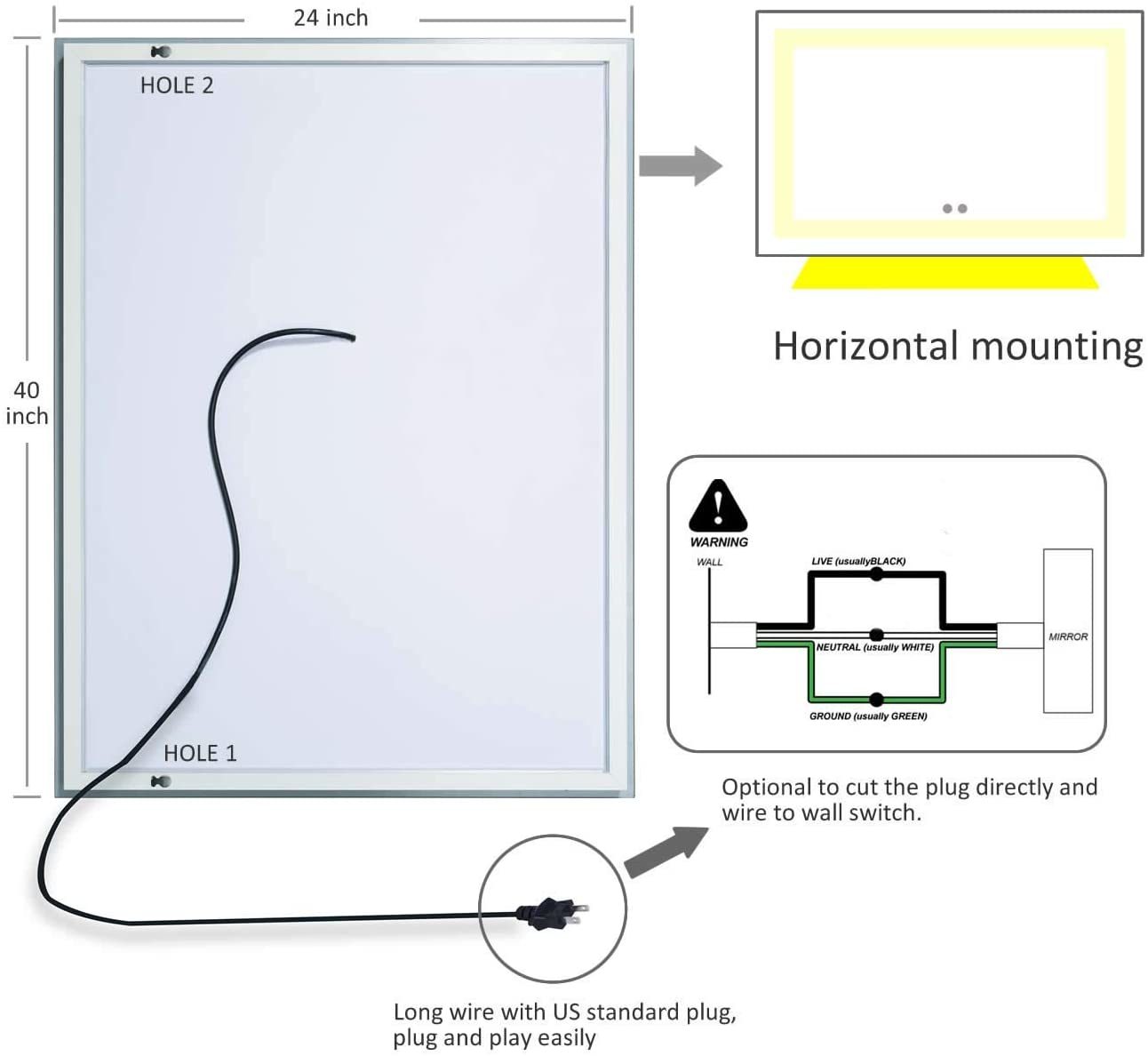 LED Bathroom Vanity Mirror