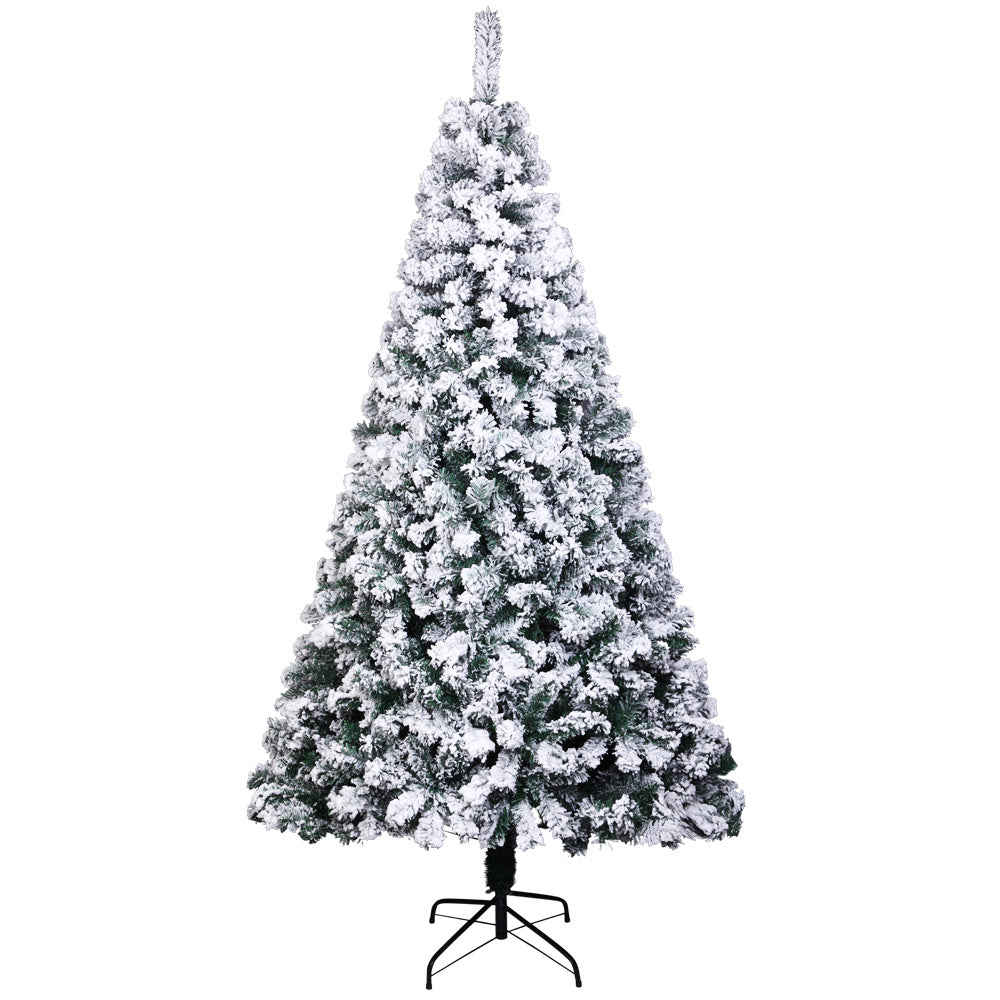 7ft Pvc Flocking Christmas Tree