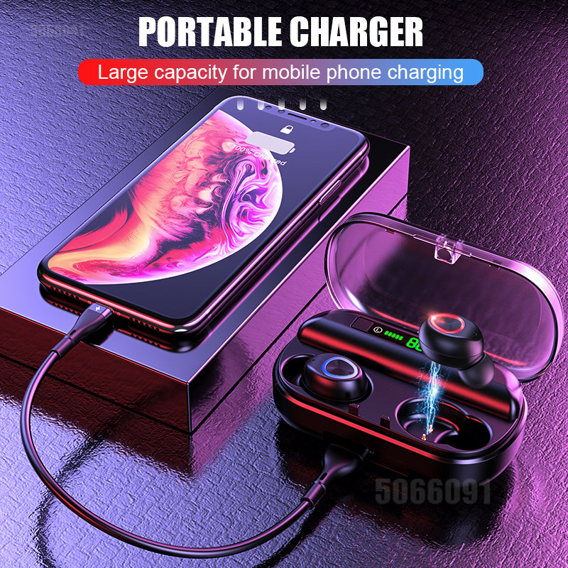 Bluetooth Earphone w/ LED Display