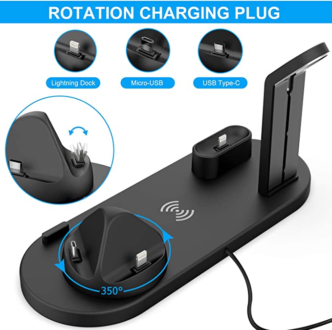 5 in 1 Wireless Charger Station