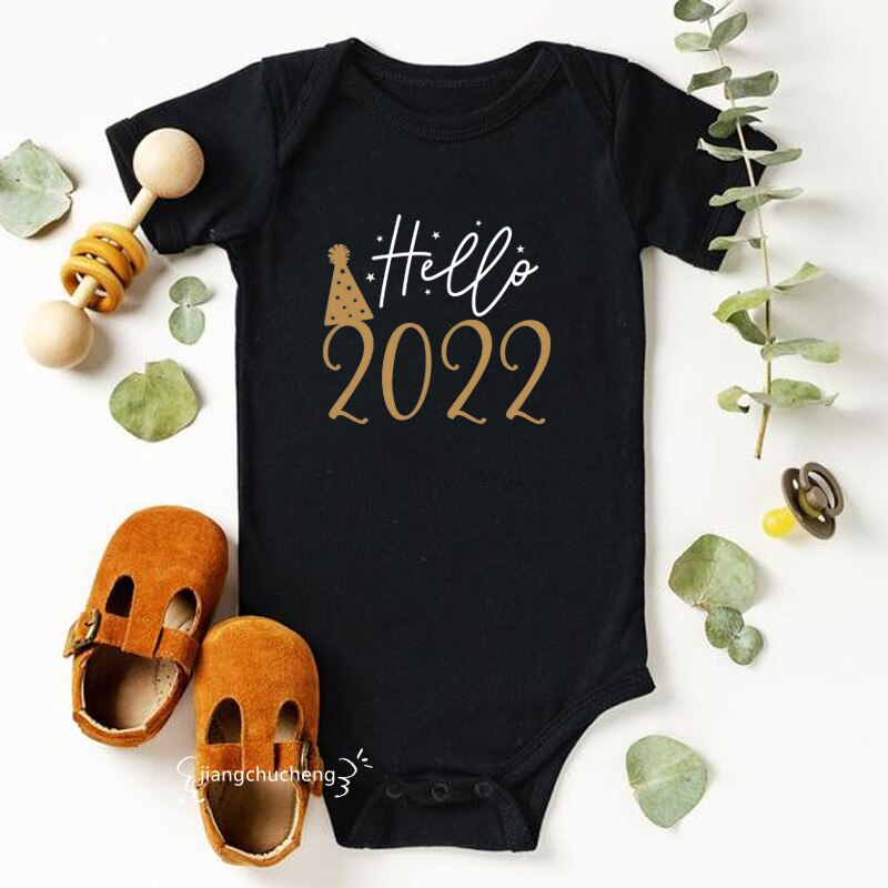 Newborn Baby Bodysuit Hello 2022