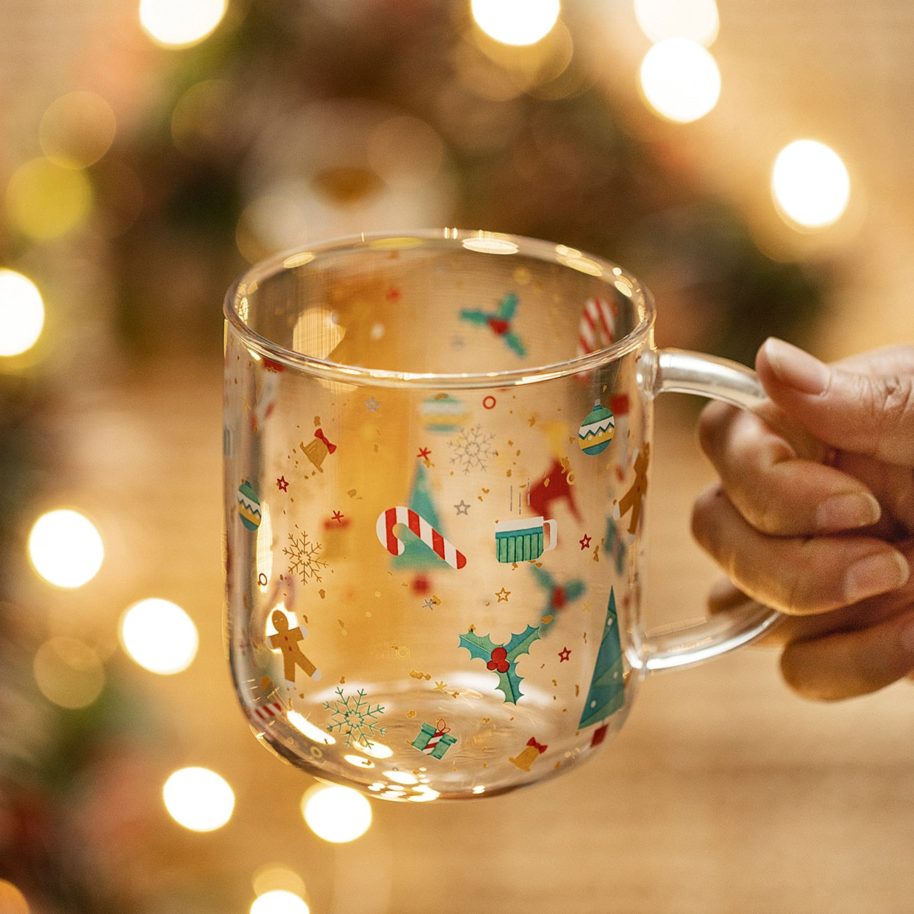 Christmas  Glass Mug