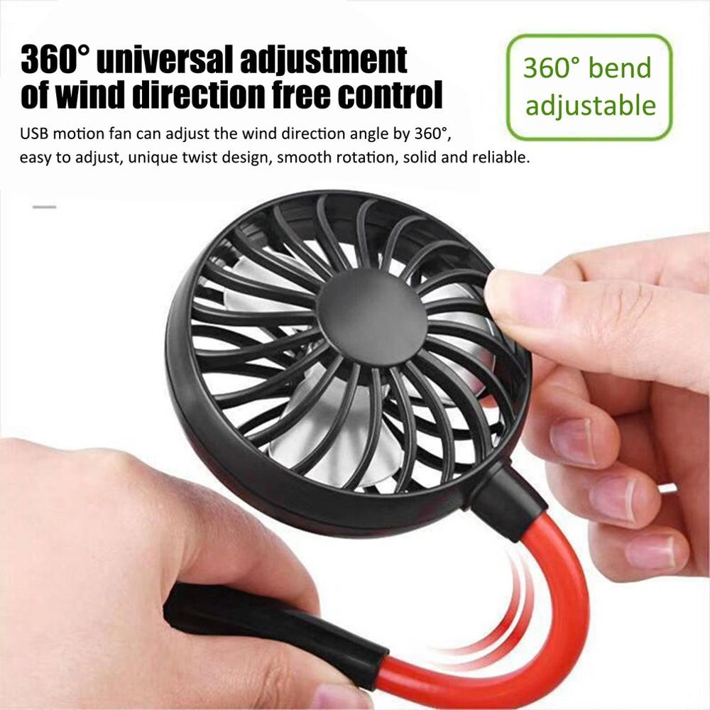 Mini Double Wind Neckband Fan