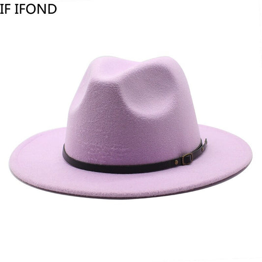 Multicolor Wool Fedora Hats