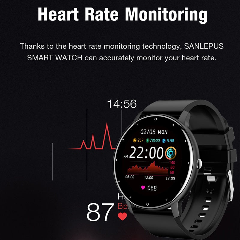 Full Touch Screen Sport Fitness Smart Watch