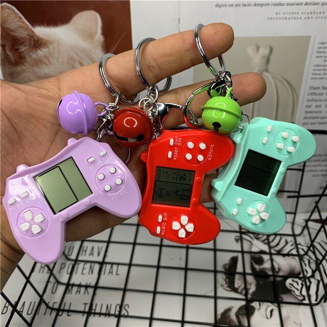 Retro Game Console Keychain