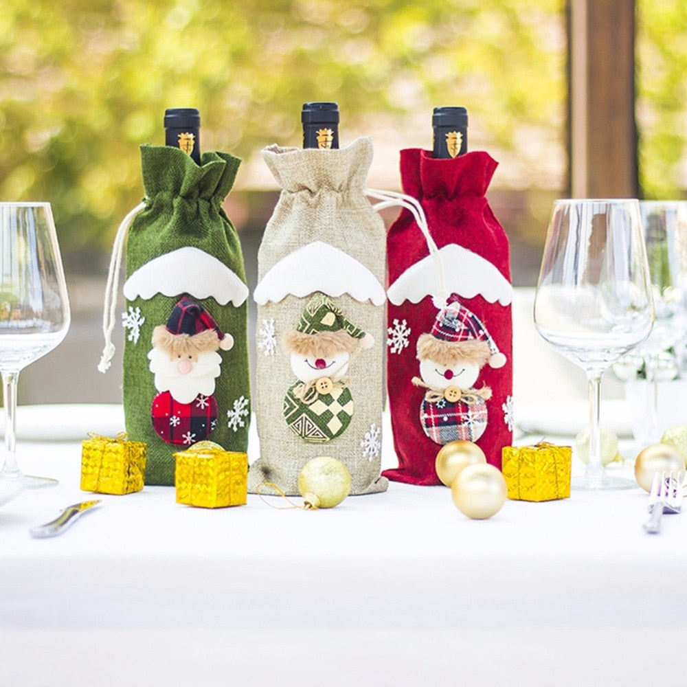 Christmas Wine Bottle Cover