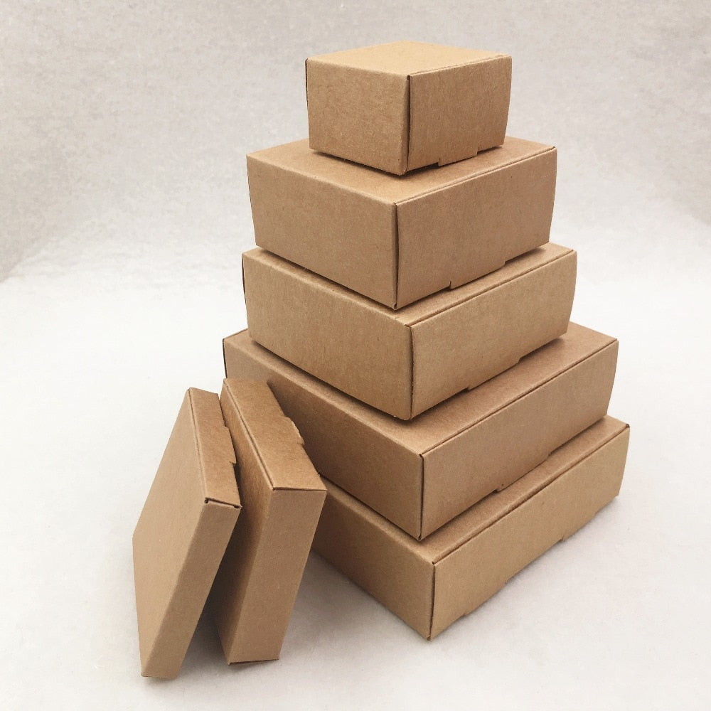 50pcs Multi Size Kraft Packaging