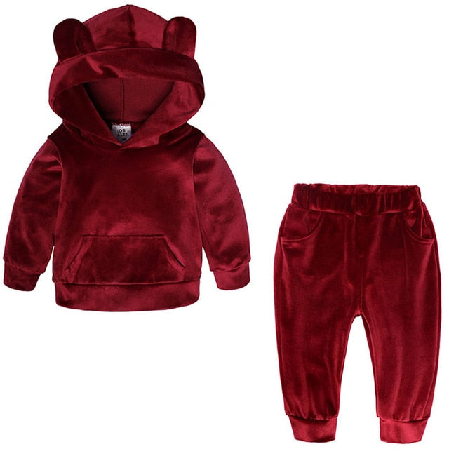 Toddler Velvet Tracksuit