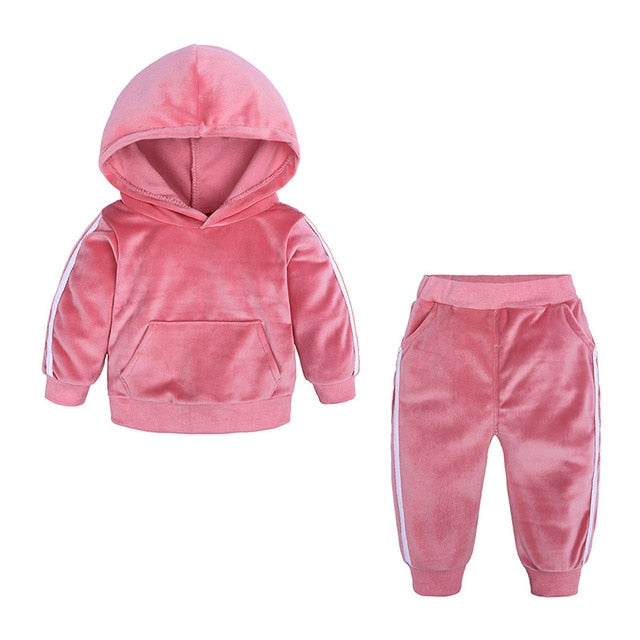 Toddler Velvet Tracksuit