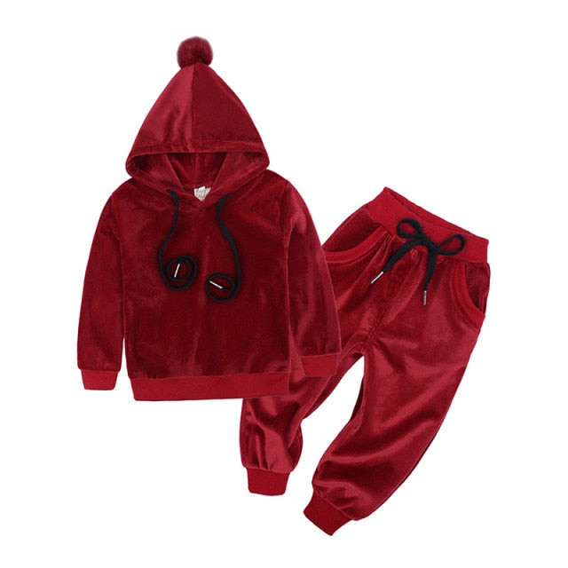 Toddler Velvet Tracksuit