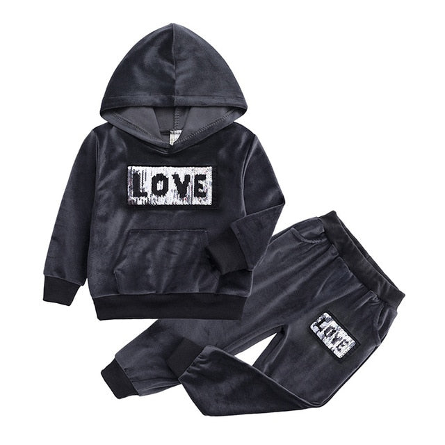 Toddler Velvet Tracksuit