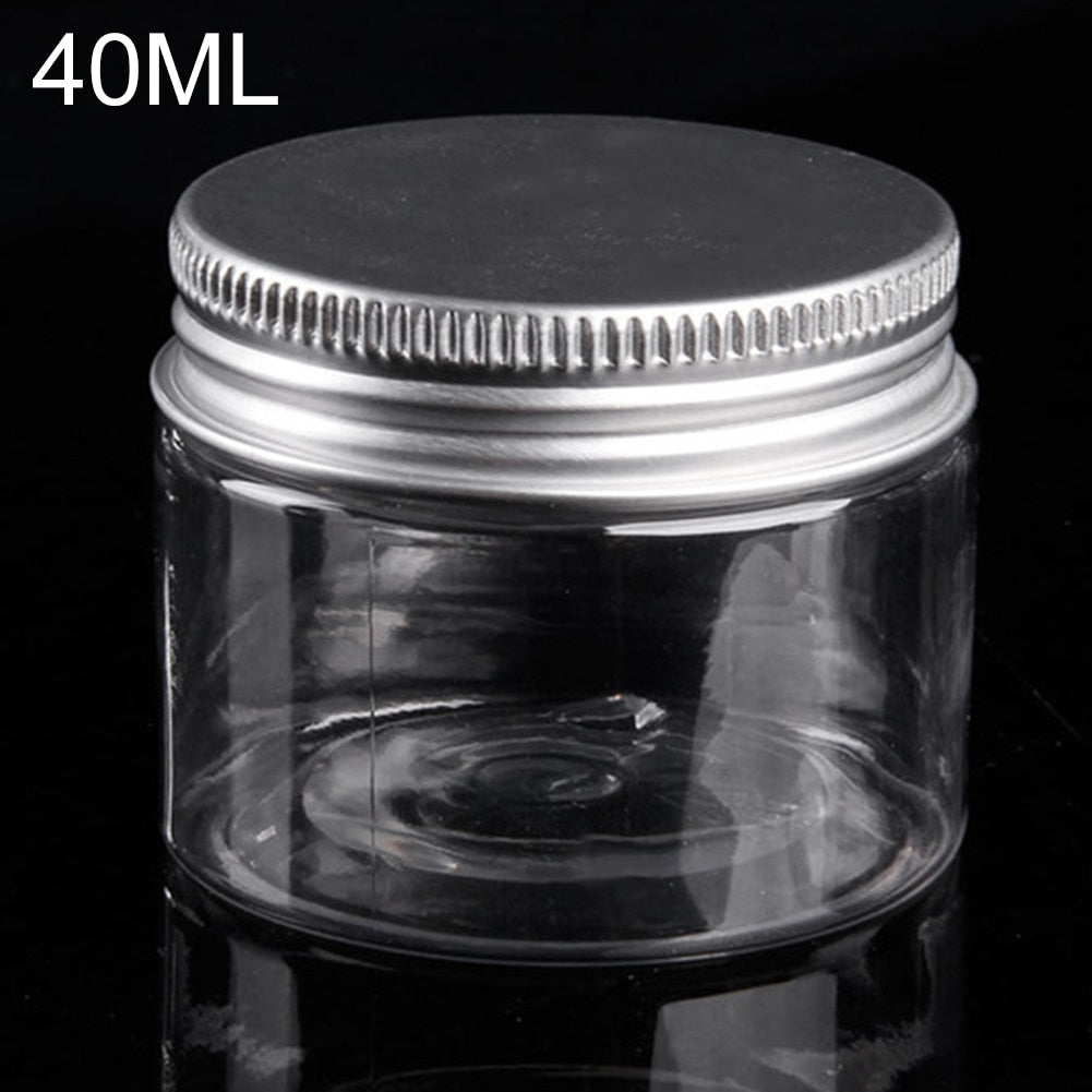 Clear Plastic Jar Product Container