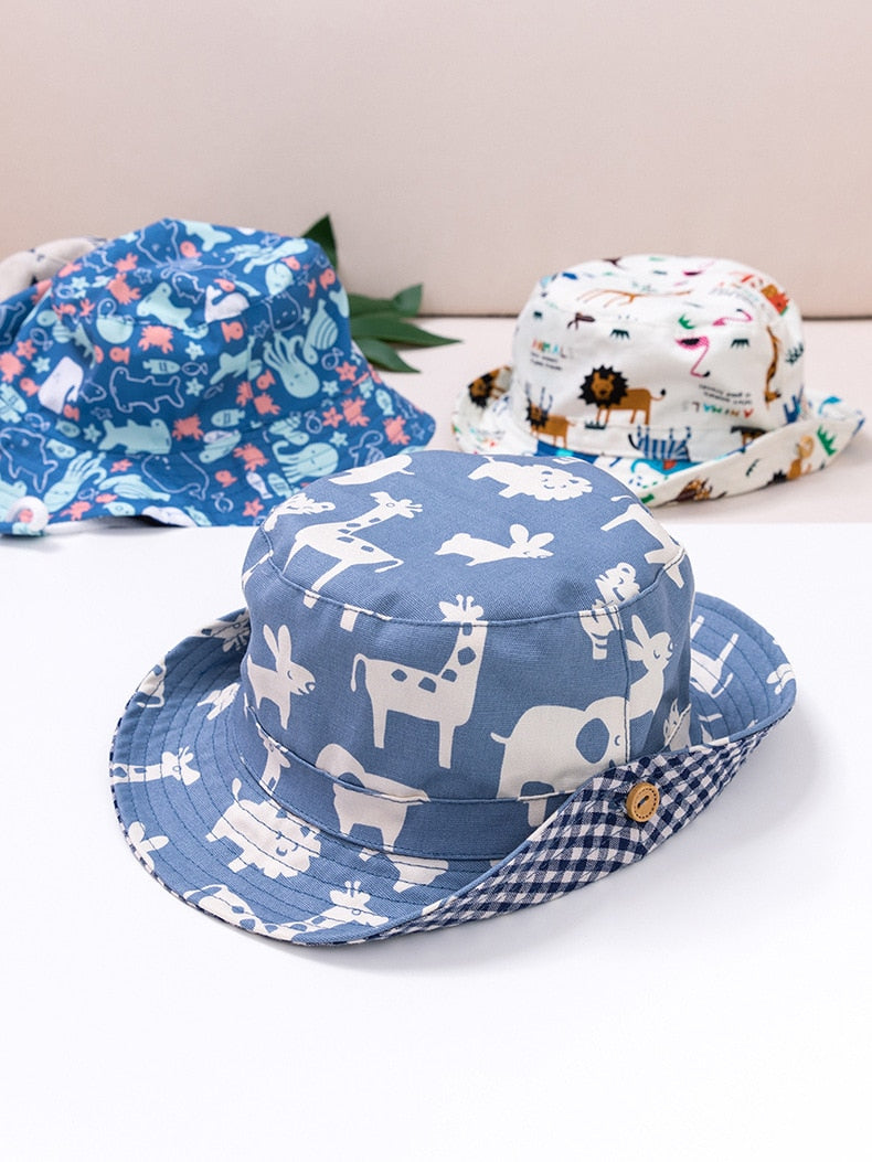 Summer Printed Cap For Boys And Girls  6 mo- 8 years