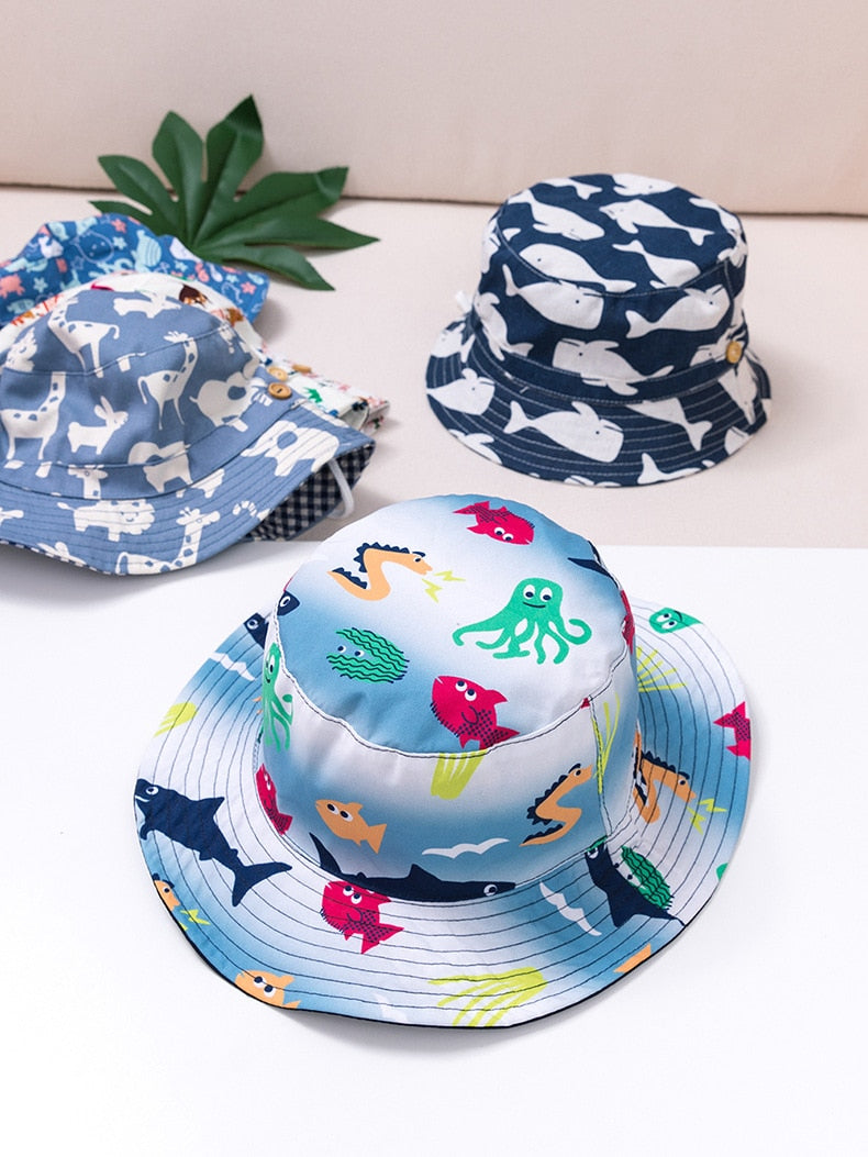 Summer Printed Cap For Boys And Girls  6 mo- 8 years