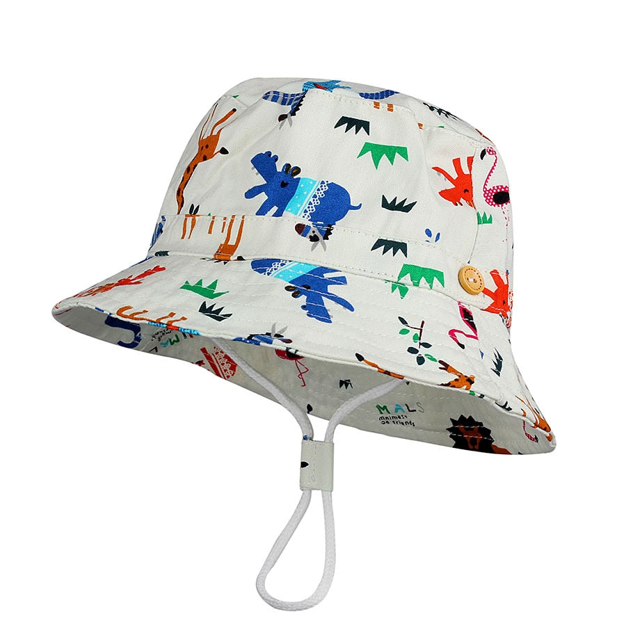 Summer Printed Cap For Boys And Girls  6 mo- 8 years